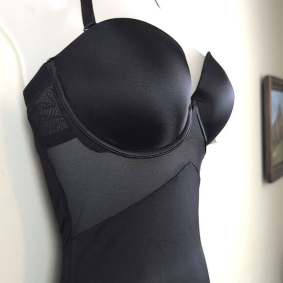 Spanx Star Power Bold Hollywood Black Tie Super Slimming Full Slip Size 34C - Picture 4 of 11